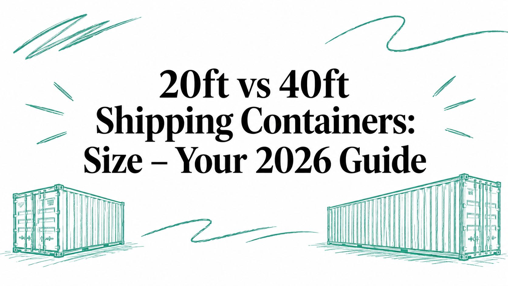 20ft vs 40ft Shipping Containers: Size – Your 2026 Guide