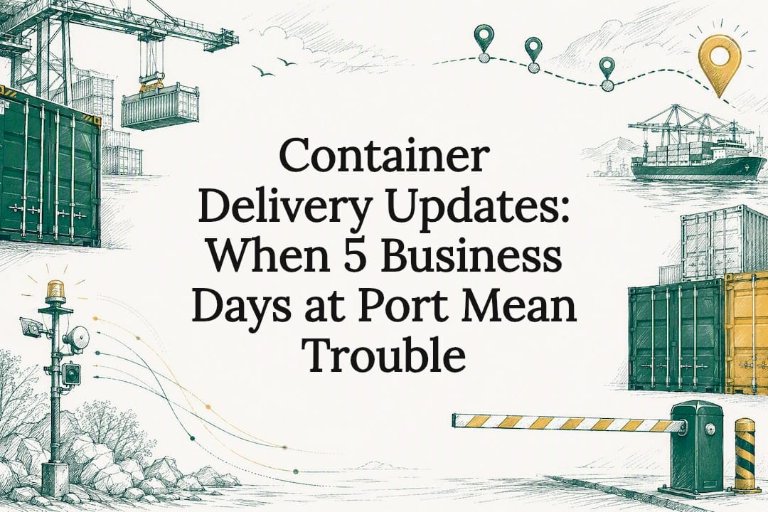 Decorative container delivery updates title card