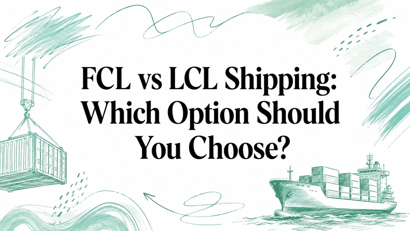 FCL vs LCL Shipping: Which Option Should You Choose?