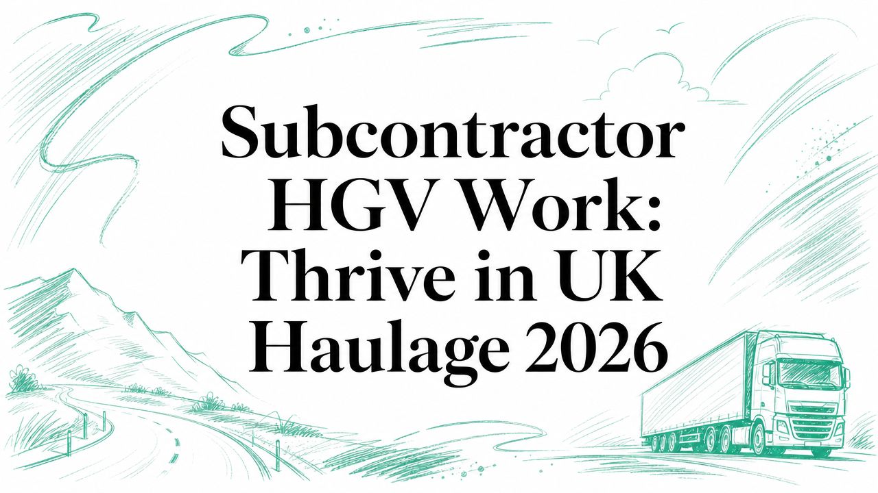 Subcontractor HGV Work: Thrive in UK Haulage 2026